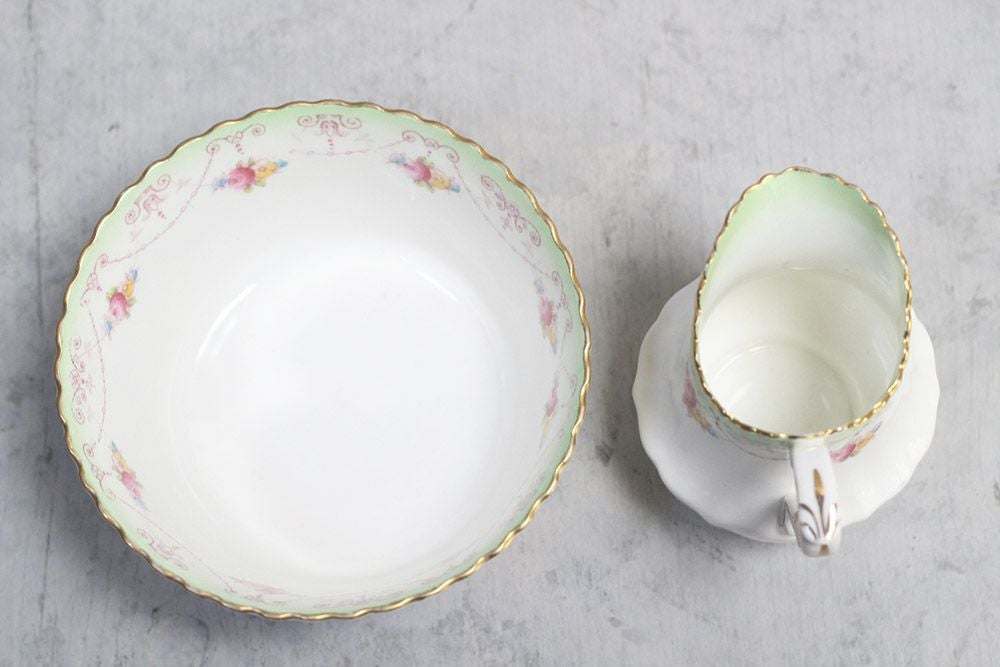 アンティークミルクポット シュガーボウル イギリス ROYAL ALBERT CROWN CHINA33