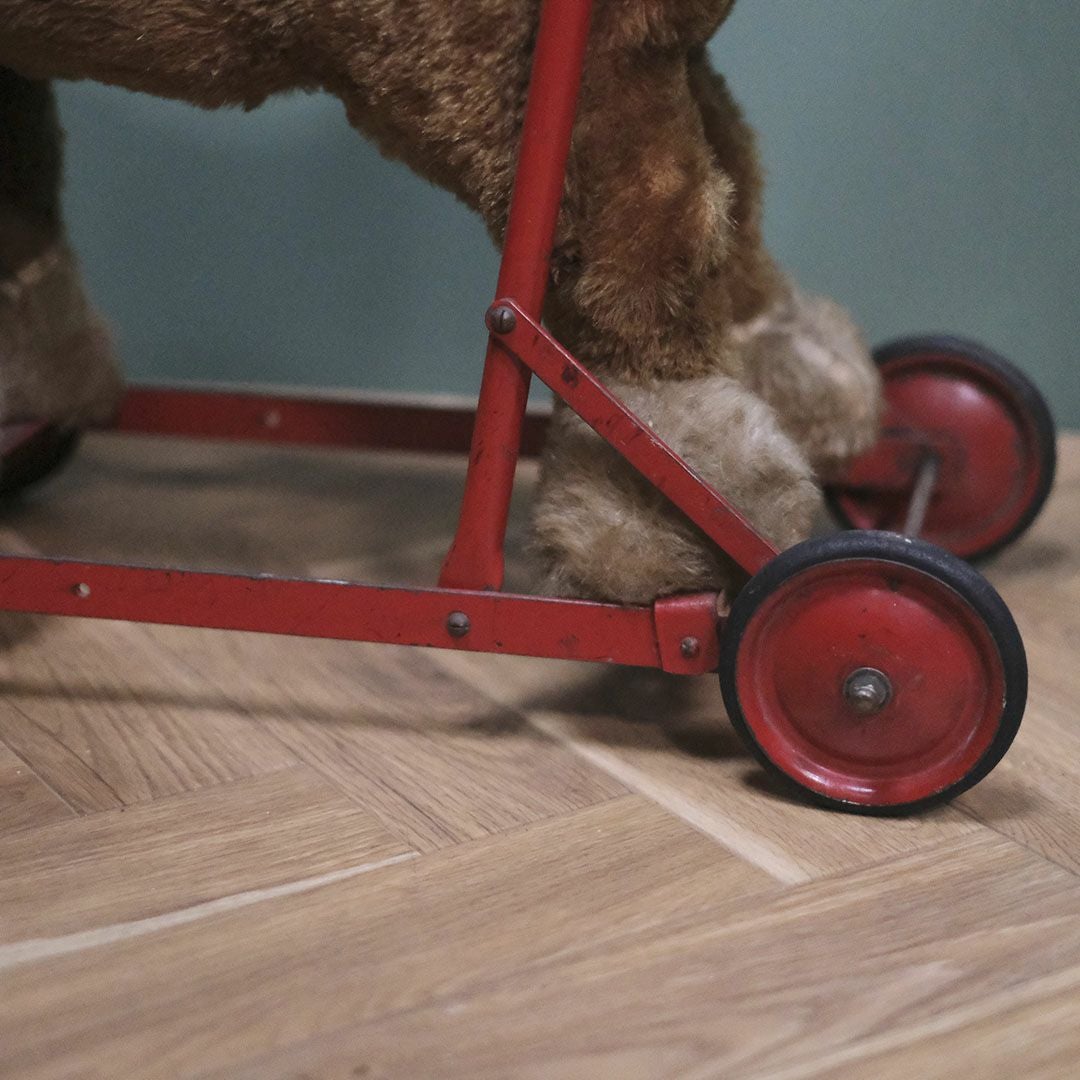 アンティーク チャイルドトイホースウォーカー イギリス 仔馬の幼児用手押し車 玩具4