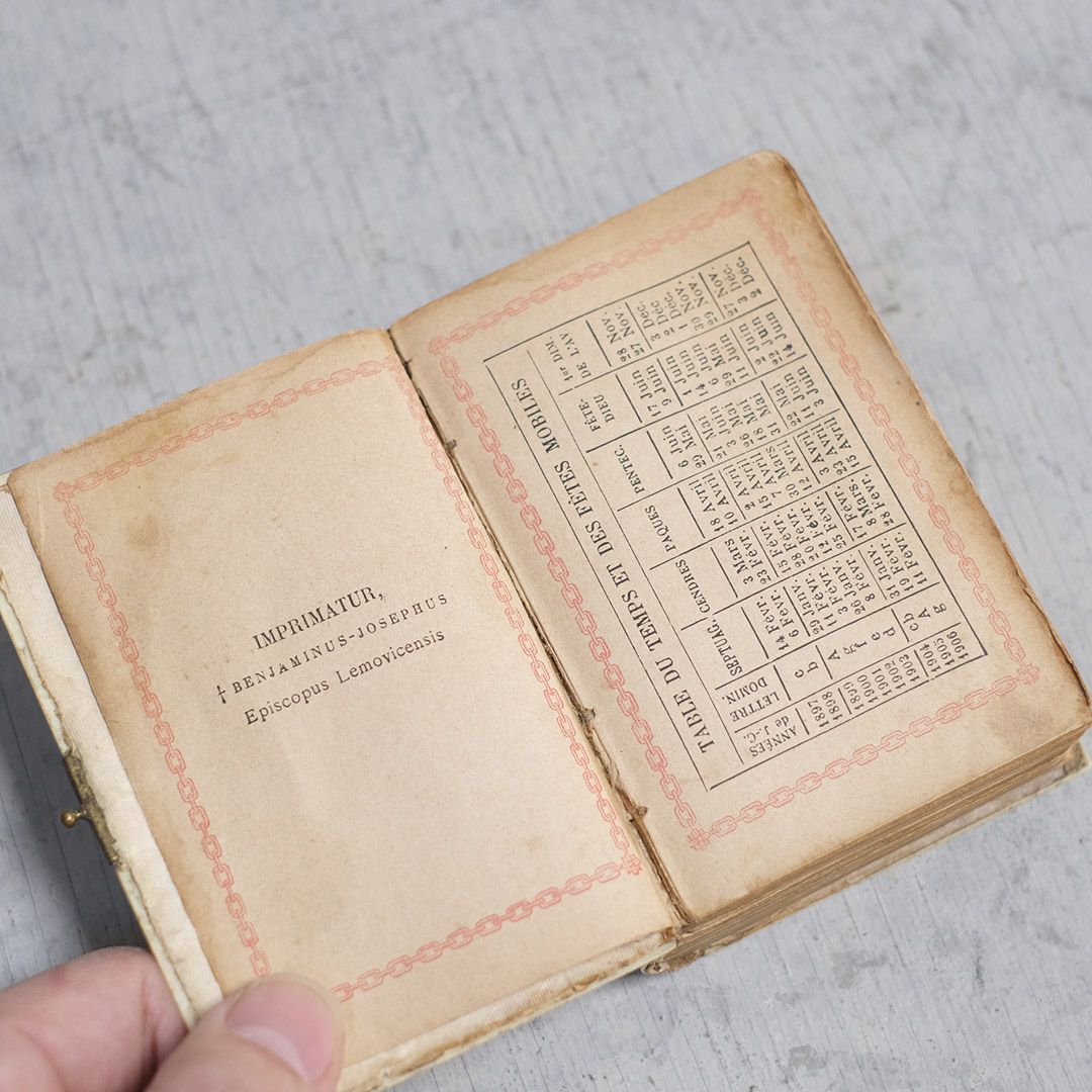 アンティーク祈祷書 フランス アイボリー54