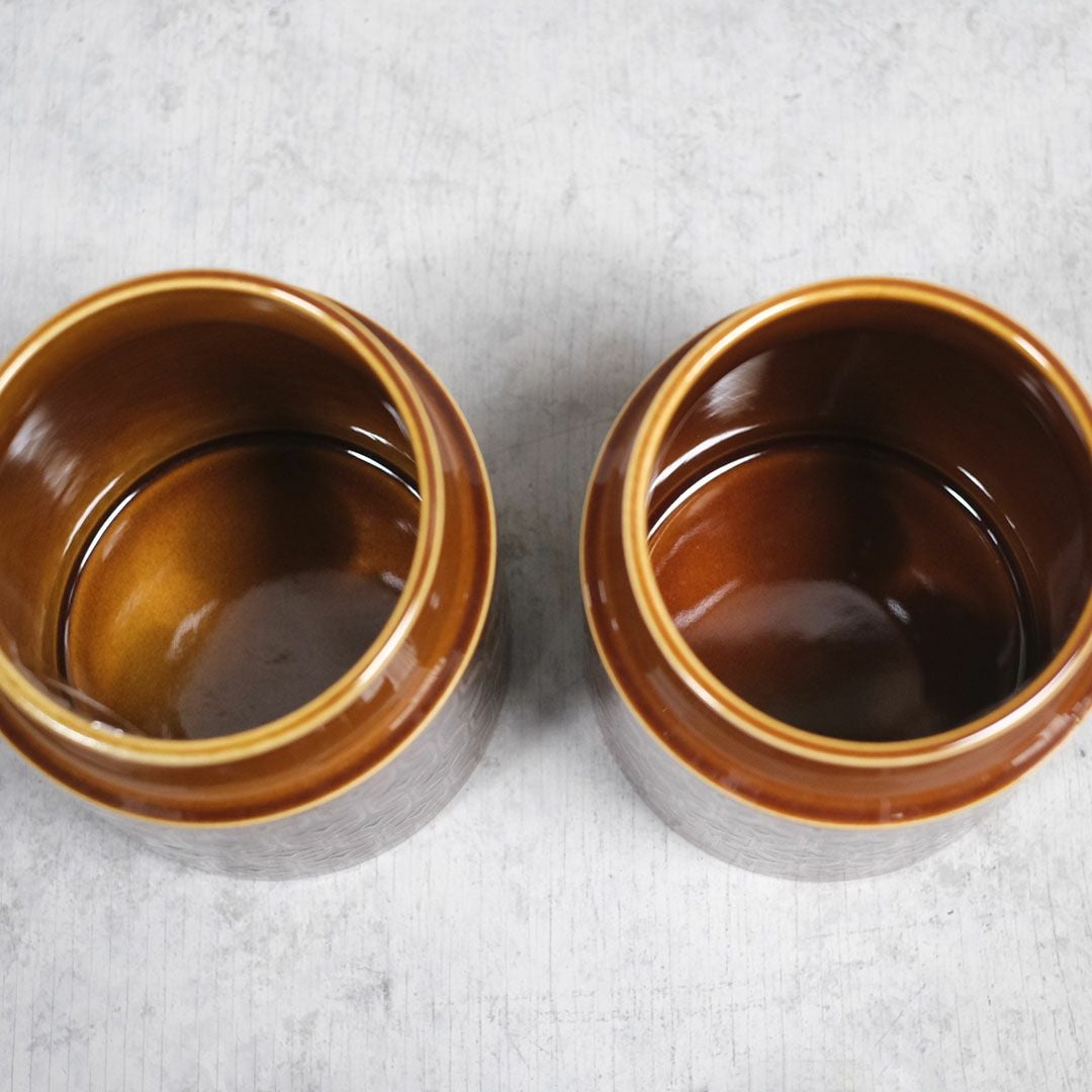 ヴィンテージ ホーンジーキャニスター/HEIRLOOM エアルーム ミッドセンチュリー 陶器の保存容器10
