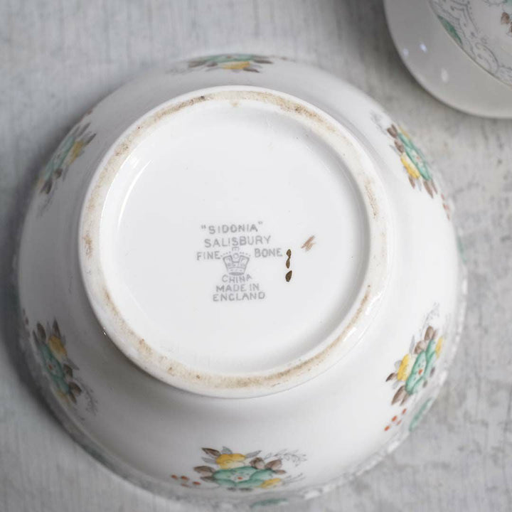 ヴィンテージミルクポット&シュガーボウルセット SIDONIA SALISBURY 「Salisbury Sidonia Bone China」99