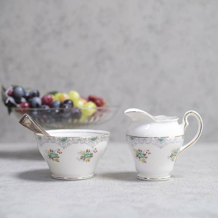 ヴィンテージミルクポット&シュガーボウルセット SIDONIA SALISBURY 「Salisbury Sidonia Bone China」陶器10