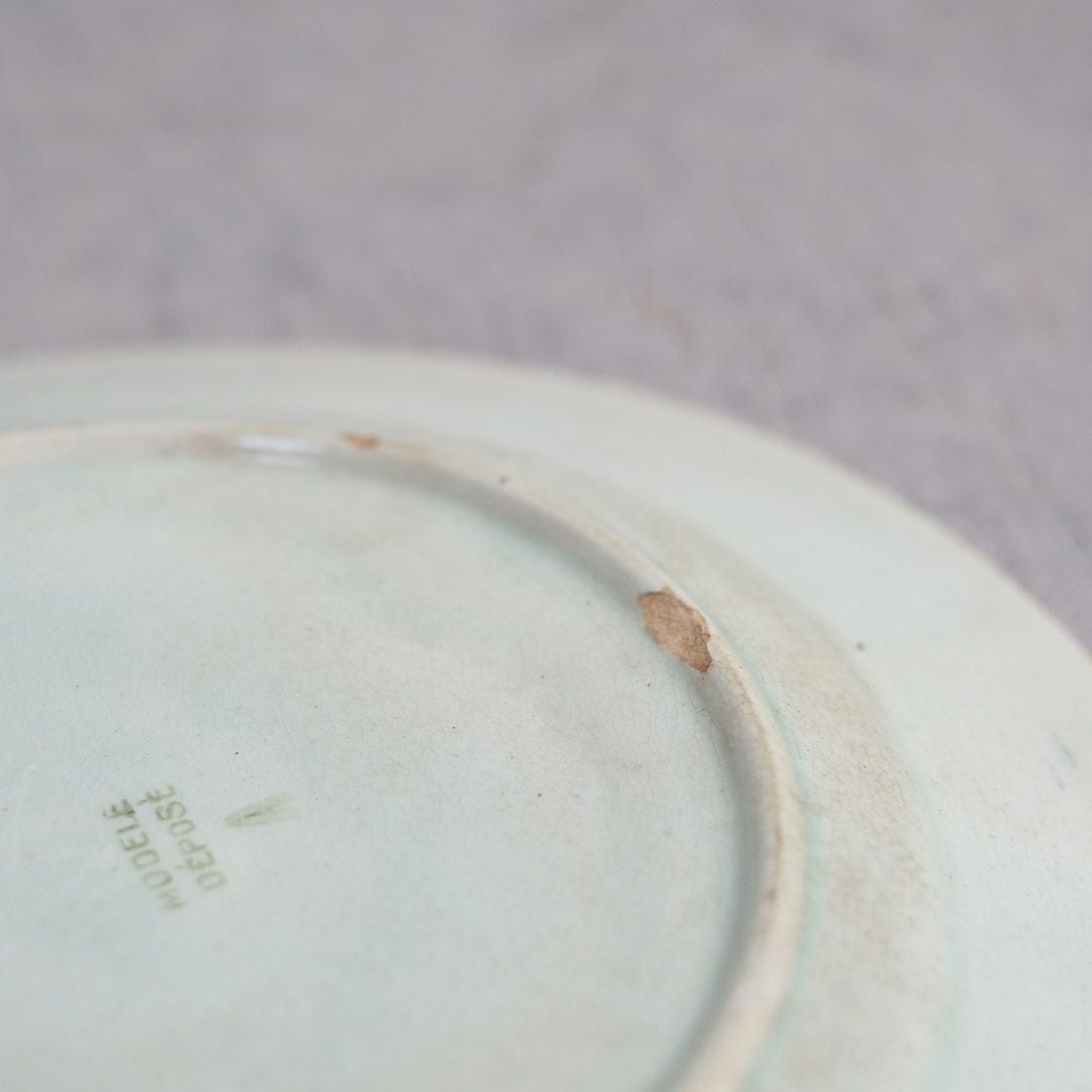 アンティーク バルボティーヌ皿 フランス 陶器  MODELE DEPOSE9
