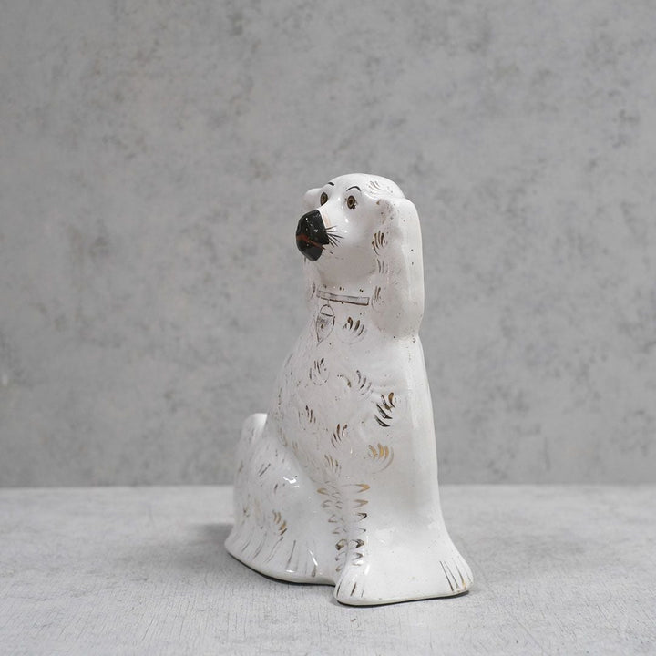 ヴィンテージスタッフォードシャードッグ 犬の置物 イギリス 陶器の
