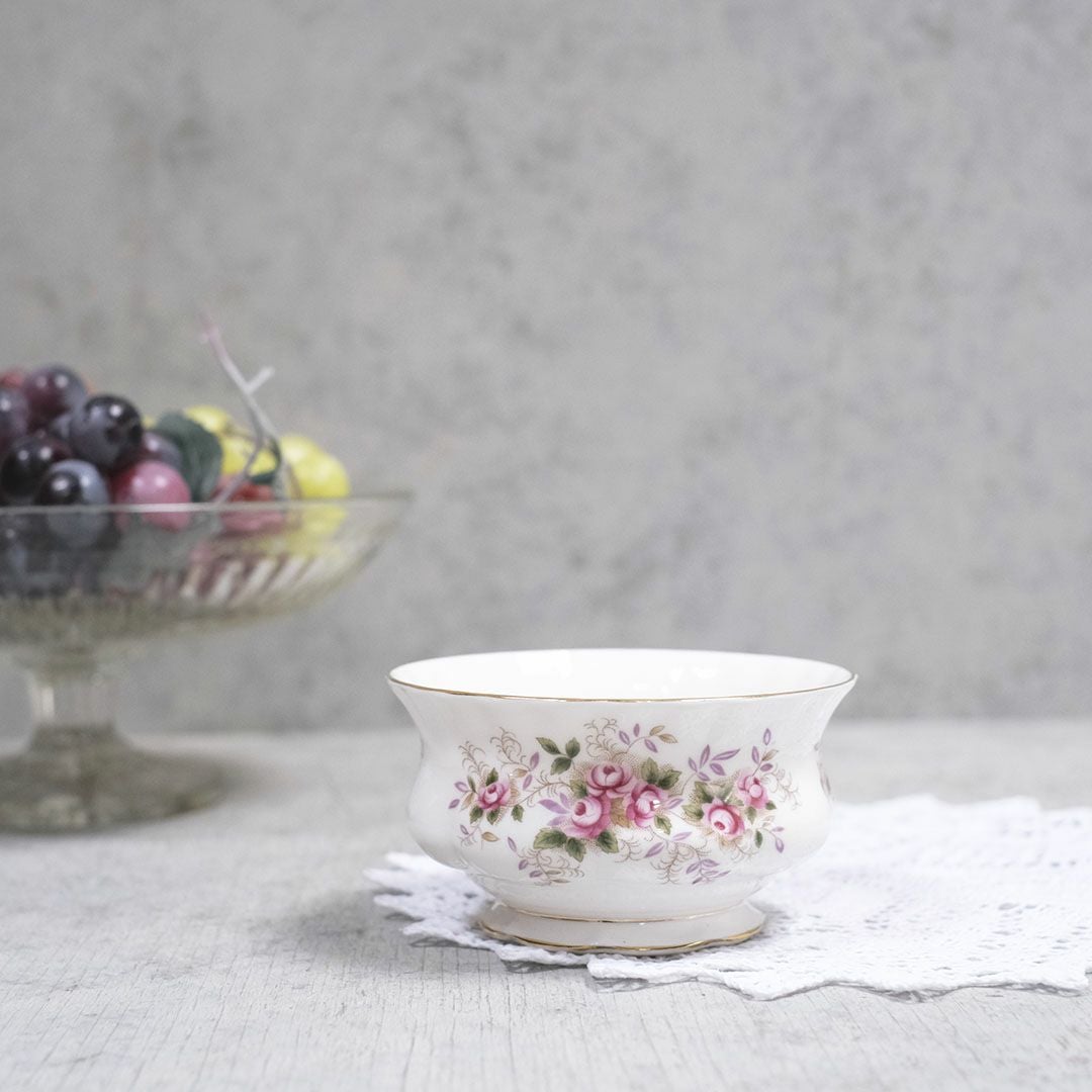 ヴィンテージ Royal Albertシュガーボウル/lavender rose ロイヤルアルバート イギリス ラベンダーローズ陶器6