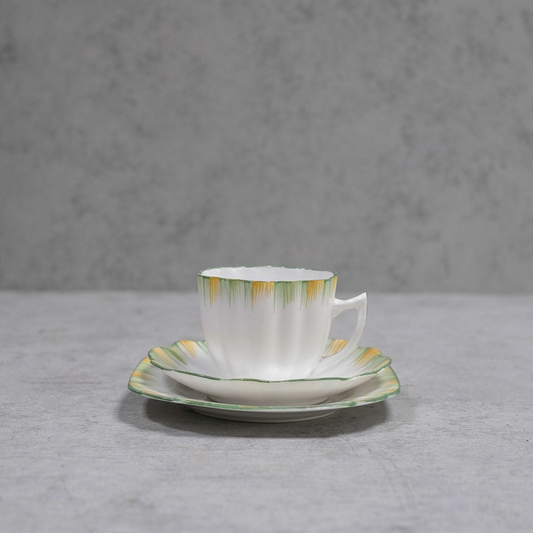 アンティーク ティーカップトリオ アールデコ イギリス MELBA BONE CHINA メルバ2