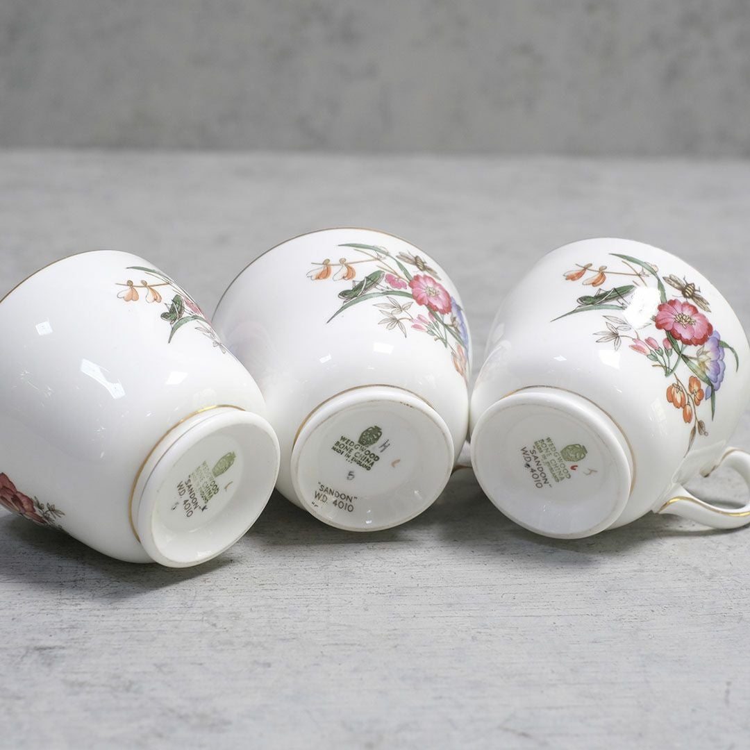 ヴィンテージティーカップ&ソーサトリオWEDGWOOD ウェッジウッド88