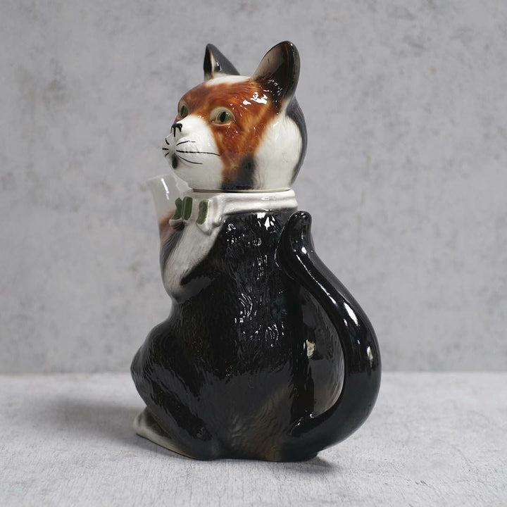 ヴィンテージティーポット Tony Wood Studio イギリス トニーウッド社 コーヒーポット. 三毛猫54