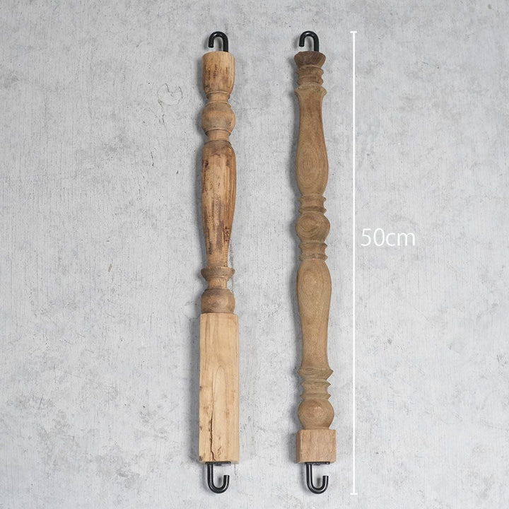 古材のウッドスピンドルフック L5