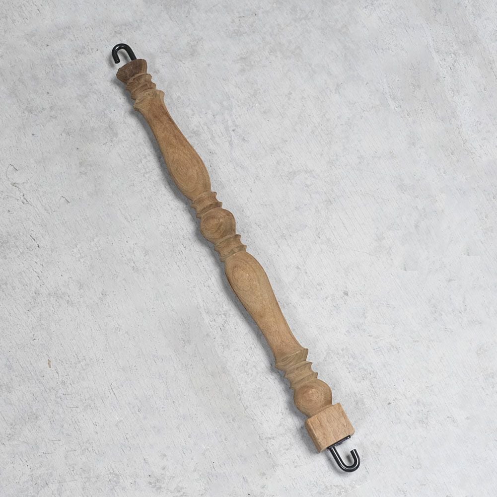 古材のウッドスピンドルフック L6