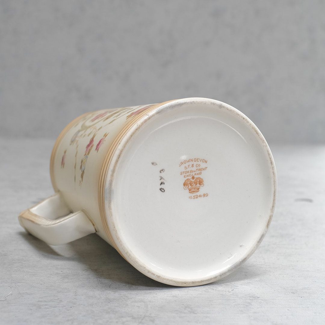 アンティークジャグ イギリス CROWN DEVON(クラウンデボン) 陶器の花瓶 h17.5cm88