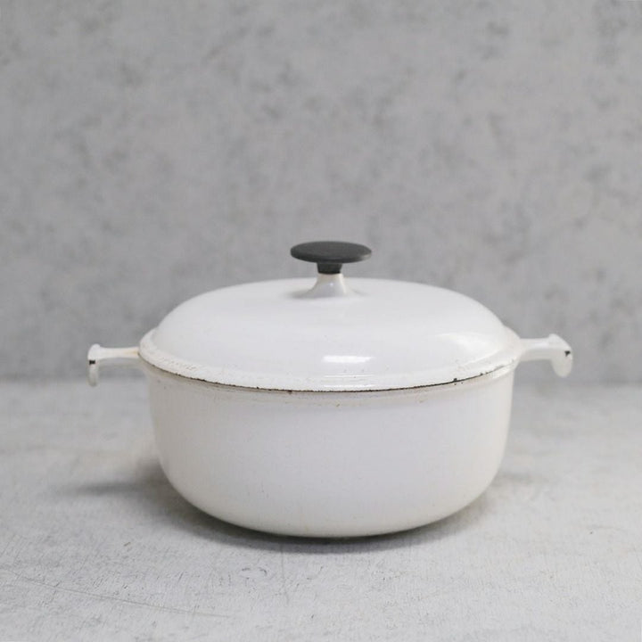 ヴィンテージ LE CREUSET（ル・クルーゼ）鍋 鉄鍋 白ホワイト9
