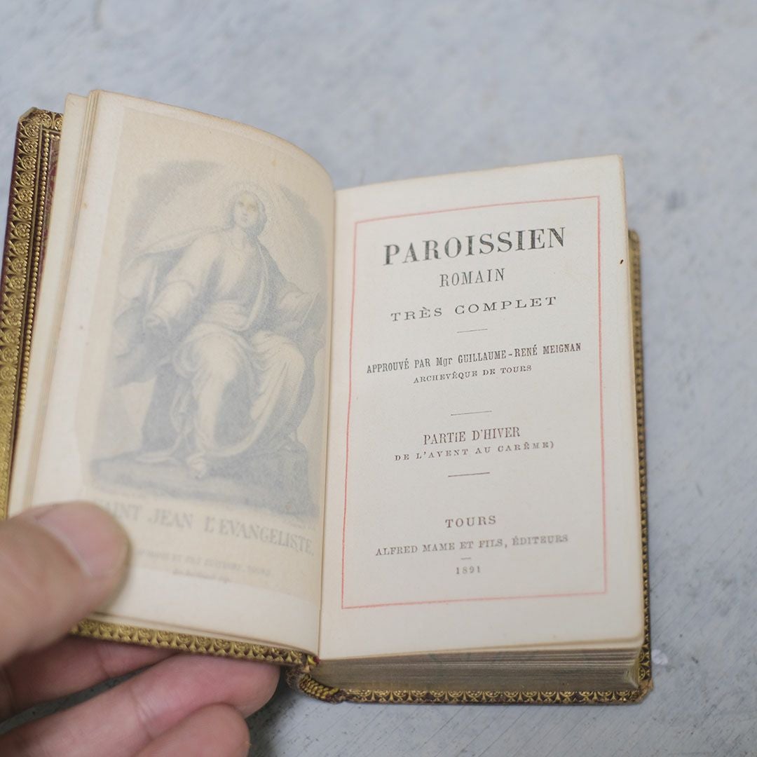アンティーク祈祷書 フランス パロワシアン(Paroissien)1800年代 ミゼル3