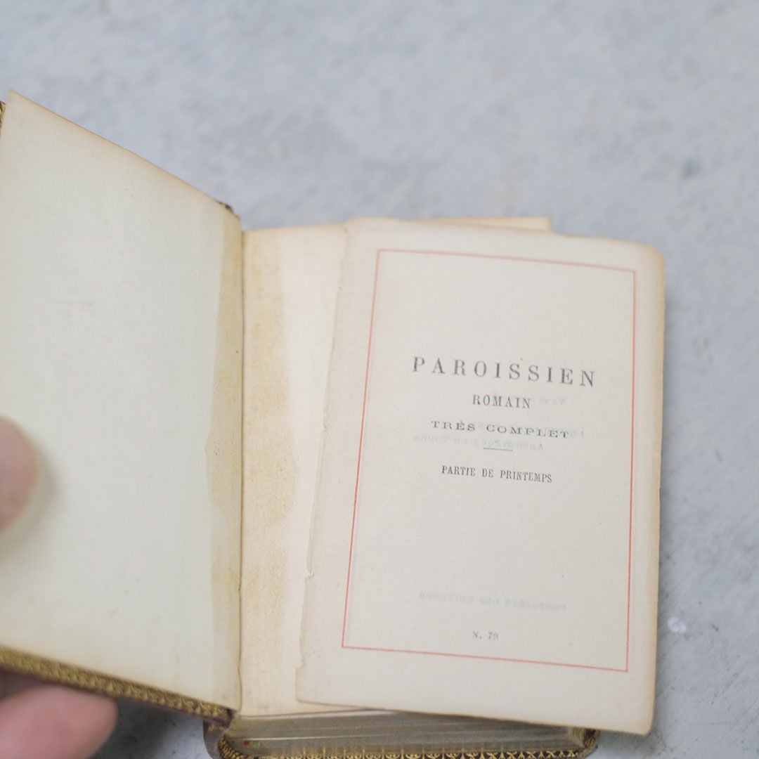 アンティーク祈祷書 フランス パロワシアン(Paroissien)1800年代 ミゼル4