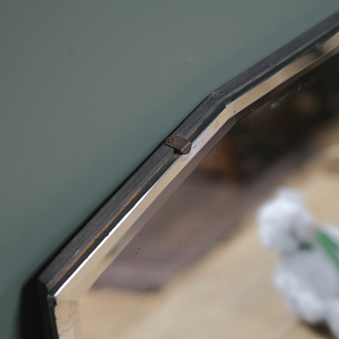 アンティーク カッティングミラー イギリス 面取りされた壁掛け鏡4