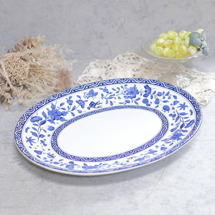 アンティーク皿 Bodley & Son オーバルプレート 大皿 19世紀 オードブルプレート イギリス アンティーク食器