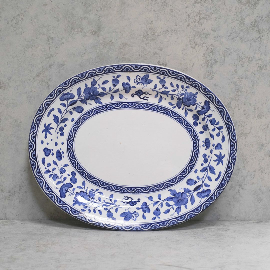 アンティーク皿 Bodley & Son オーバルプレート 大皿 19世紀 オードブルプレート イギリス アンティーク食器1