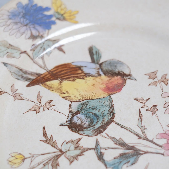 アンティーク皿 ショワジールロワ フランス 鳥 19世紀/アンティーク食器4