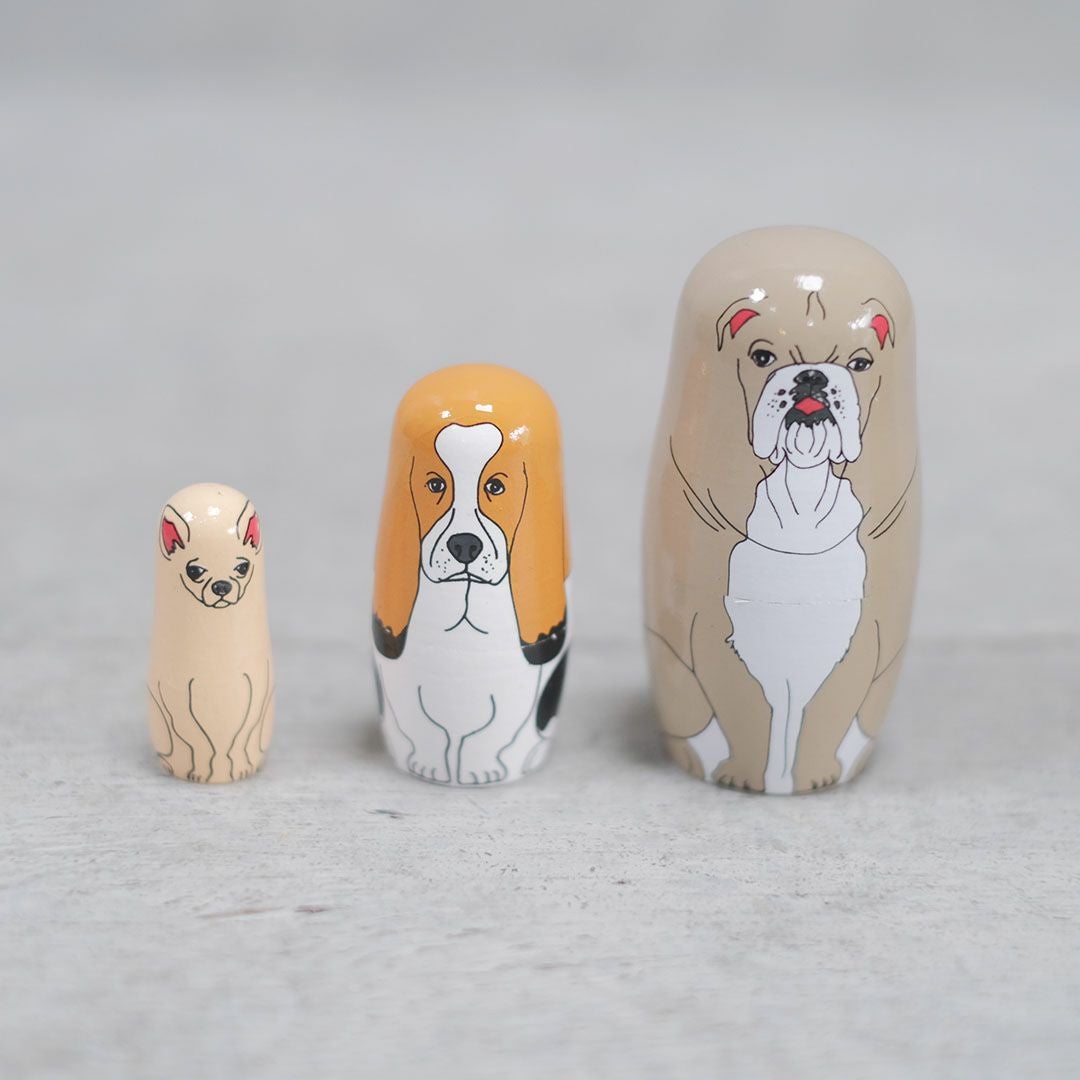 犬のマトリョーシカ MIDORI KOMATSU 置物4
