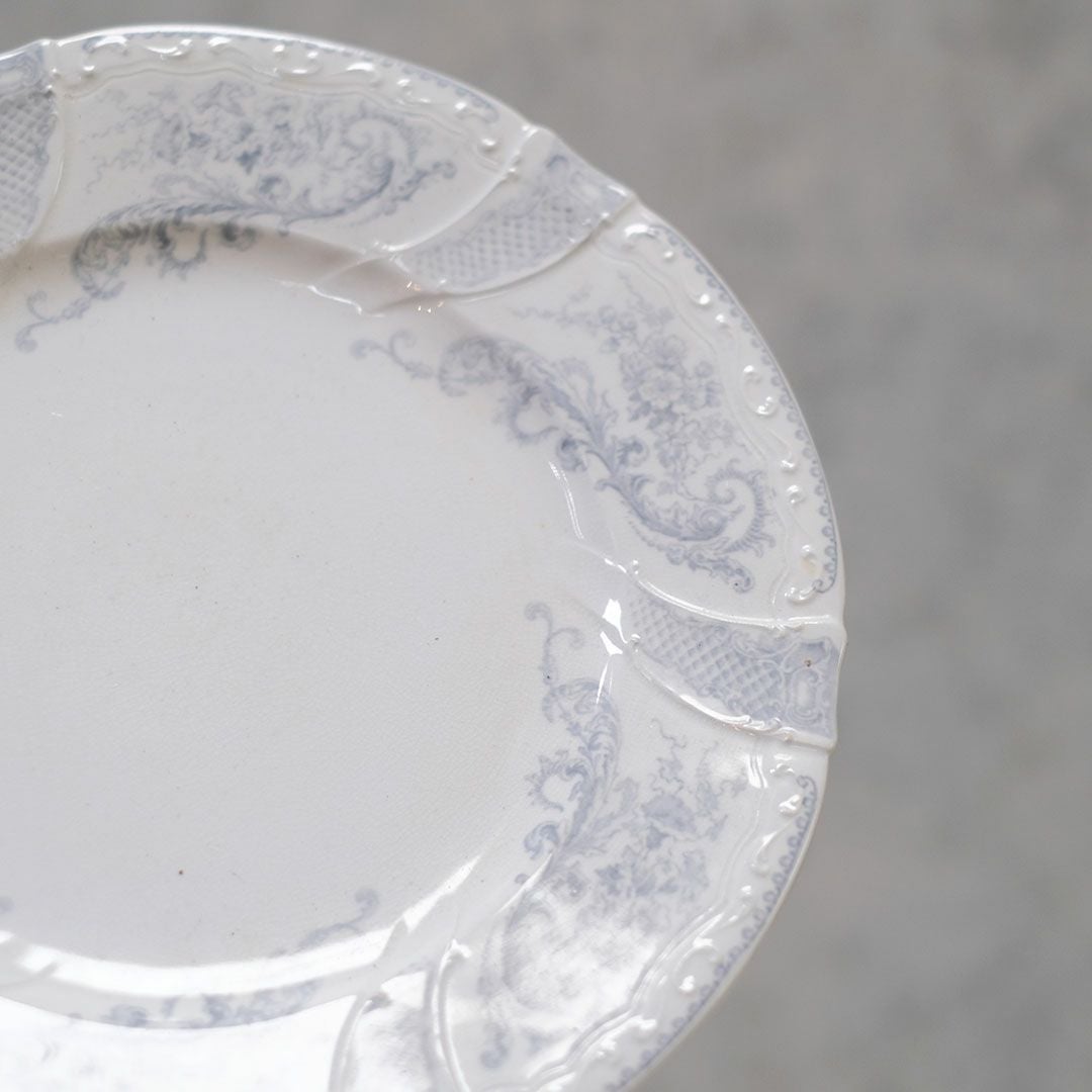 アンティークLONGWY(ロンウィー)ディナーレート フランス 皿 /アンティーク食器　直径25cm55