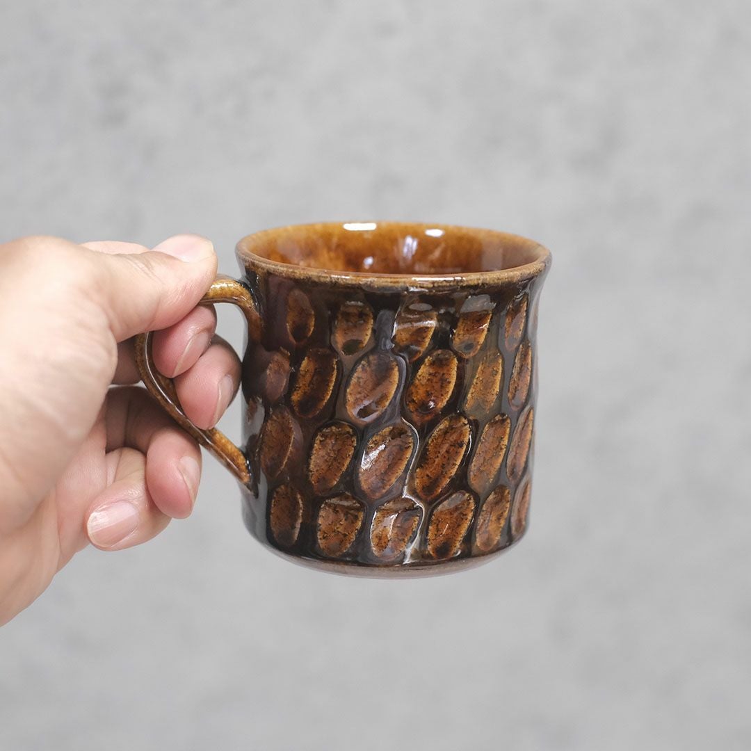 ほっこりマグカップ 飴色 日本製 美濃焼き 手作り11