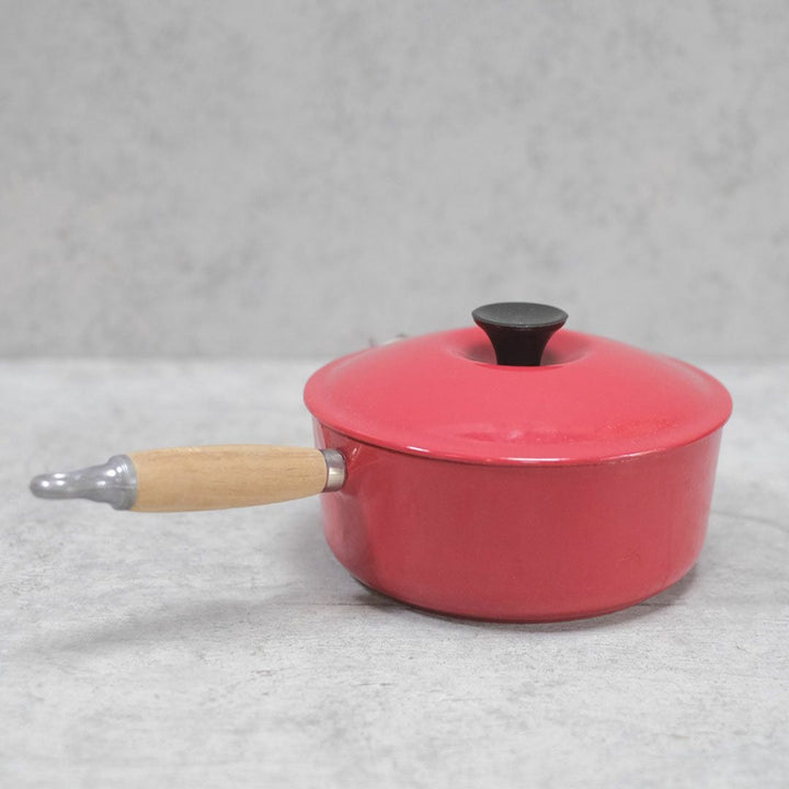ヴィンテージ Le Creuset（ルクルーゼ）鍋 赤 片手鍋 フランス L22