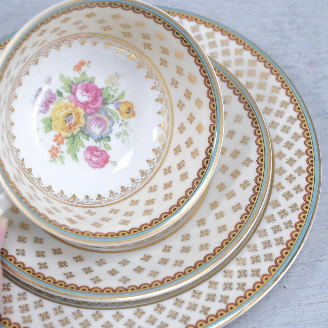 アンティークティーカップ＆ソーサトリオ LIMOGES リモージュ BAYNAUD アンティーク食器66