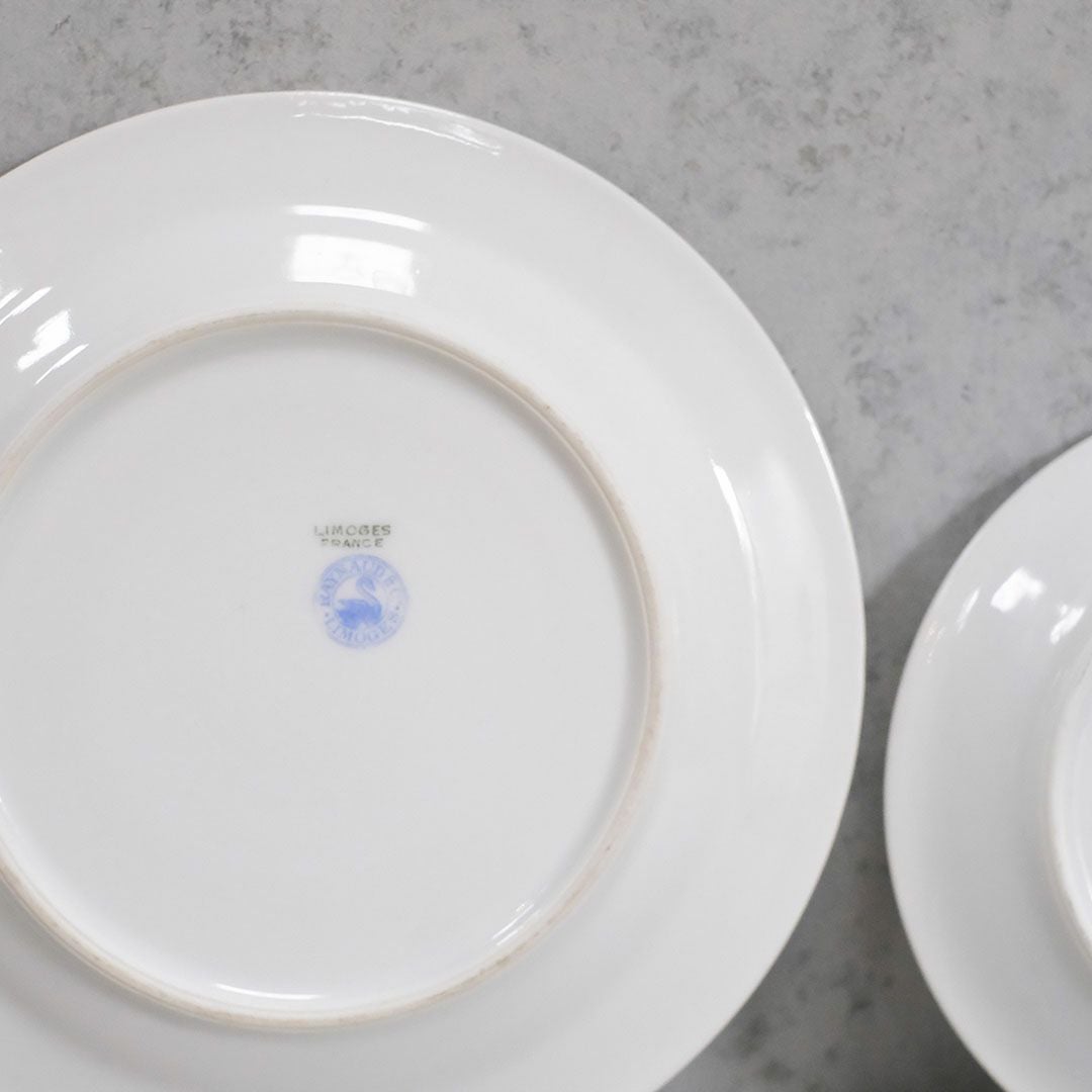 アンティークティーカップ＆ソーサトリオ LIMOGES リモージュ BAYNAUD アンティーク食器1010