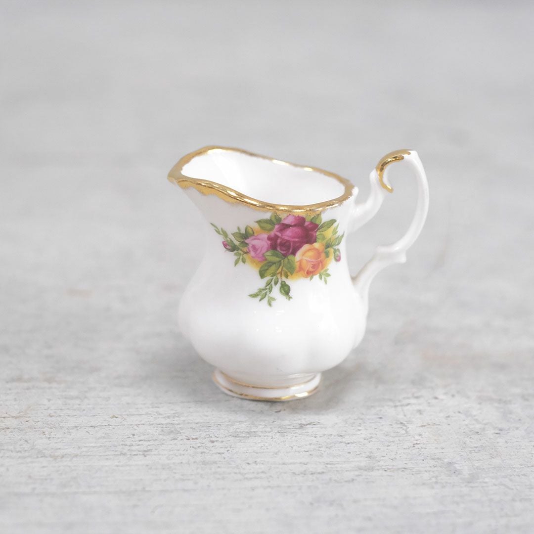 ヴィンテージミルクジャグ ミニ Royal Albert old country rose イギリス ロイヤルアルバート 王室御用達 アンティーク食器22