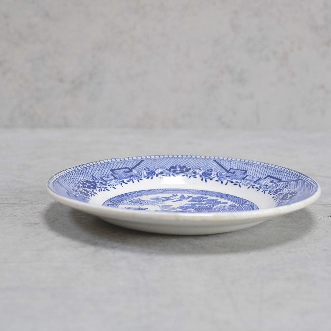 アンティークブルーウィロー皿 GIEN ジアン フランス アンティーク食器33