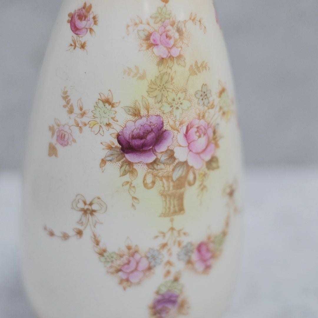 アンティークフラワーベース 花瓶 イギリス CROWN DEVON 陶器の花瓶33