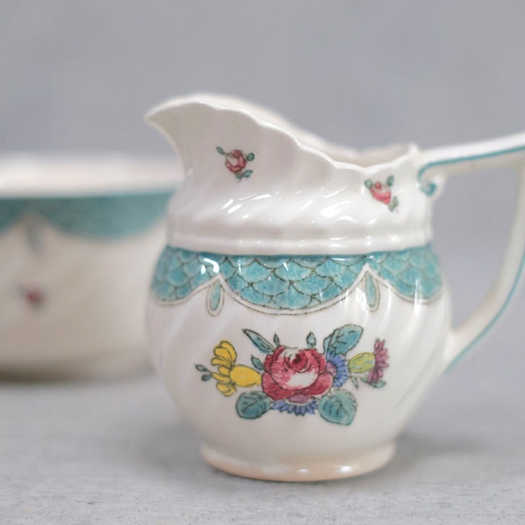 アンティーク ROYAL DOULTON ロイヤルドルトン  ミルクジャグ シュガーボウルイギリス3