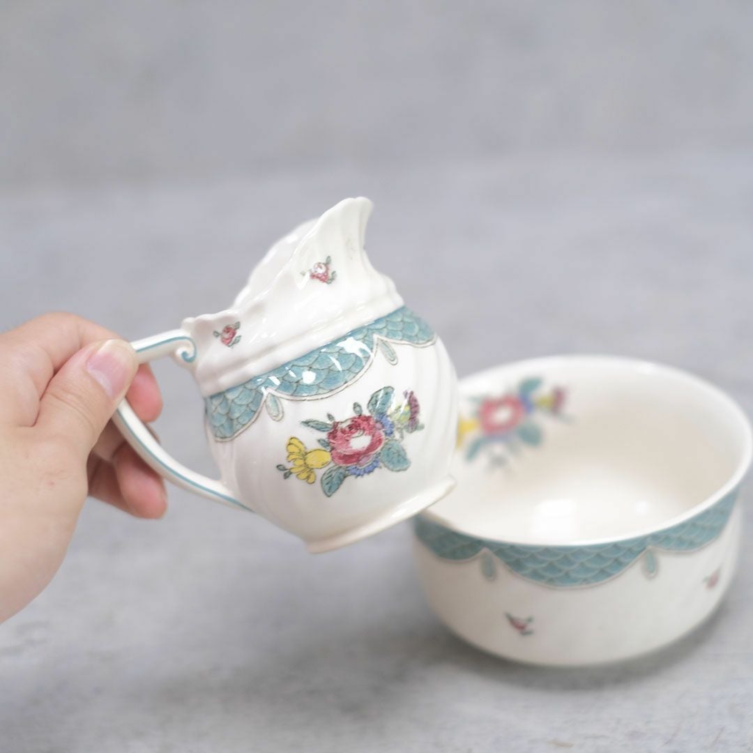 アンティーク ROYAL DOULTON ロイヤルドルトン  ミルクジャグ シュガーボウルイギリス4
