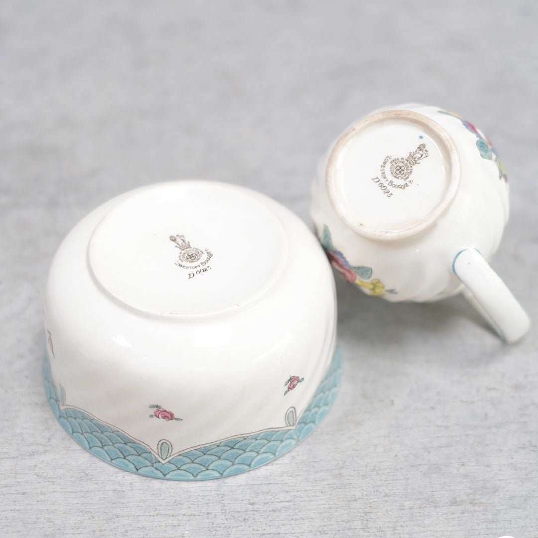 アンティーク ROYAL DOULTON ロイヤルドルトン  ミルクジャグ シュガーボウルイギリス9