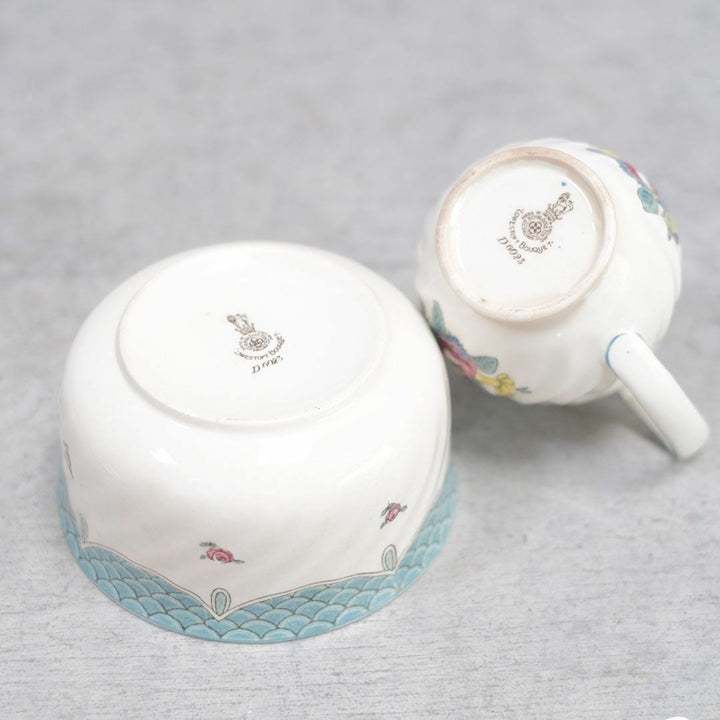 アンティーク ROYAL DOULTON ロイヤルドルトン  ミルクジャグ シュガーボウルイギリス9