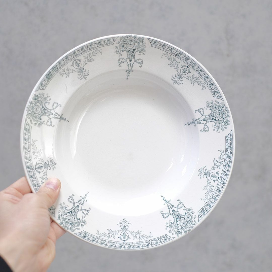 アンティーク LUGANO Luneville K&G リュネヴィルスープ皿 フランス3