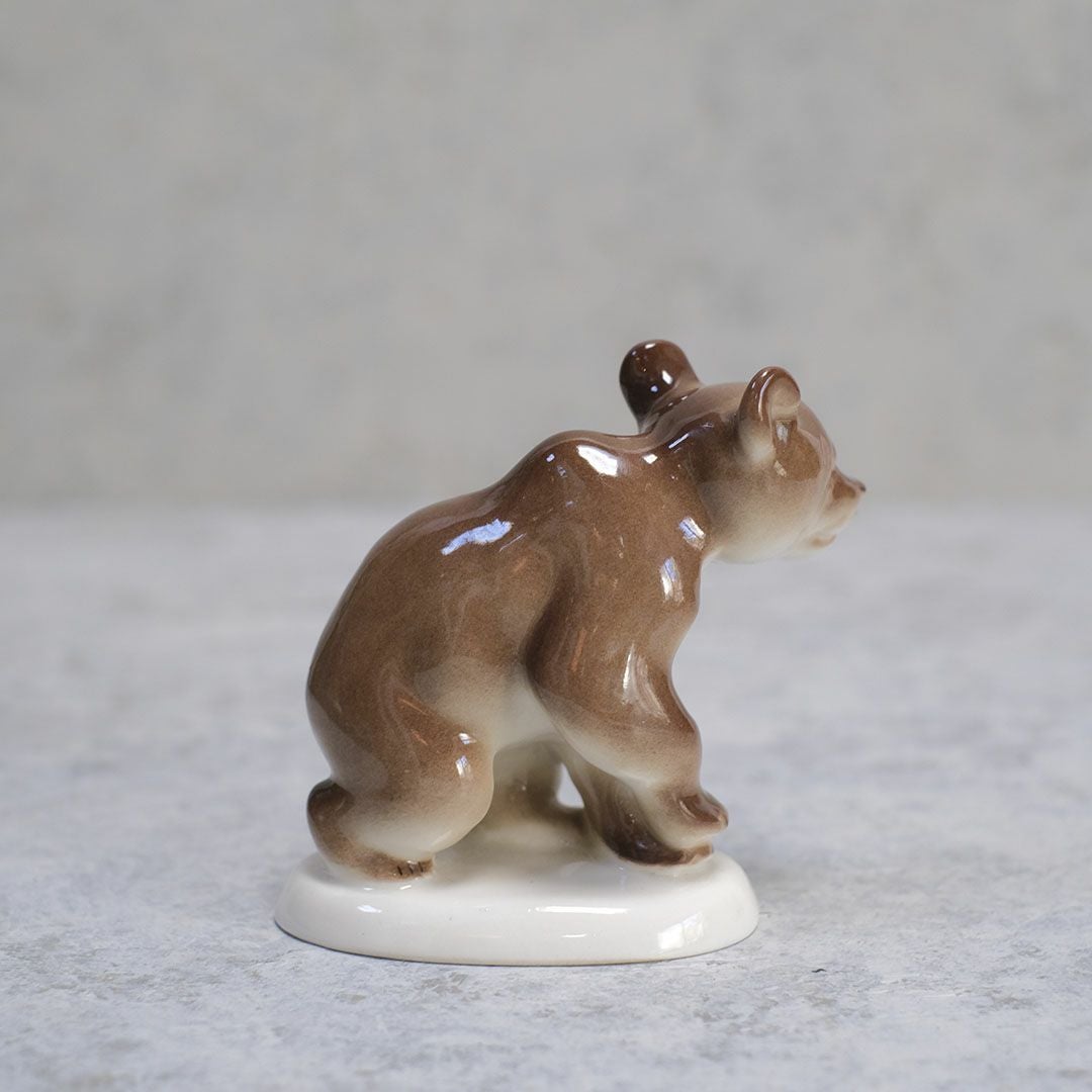 ヴィンテージフィギュリン 熊B 旧ソビエト LOMONOSOV(ロモノーソフ) ソビエト 陶器置物22