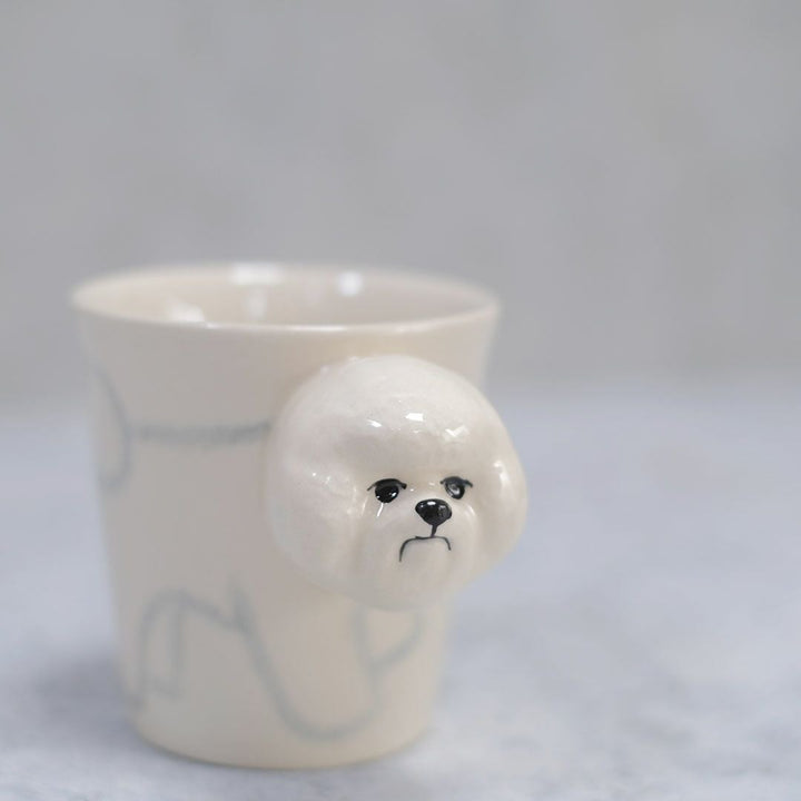 動物マグカップ ビションフリーゼ1
