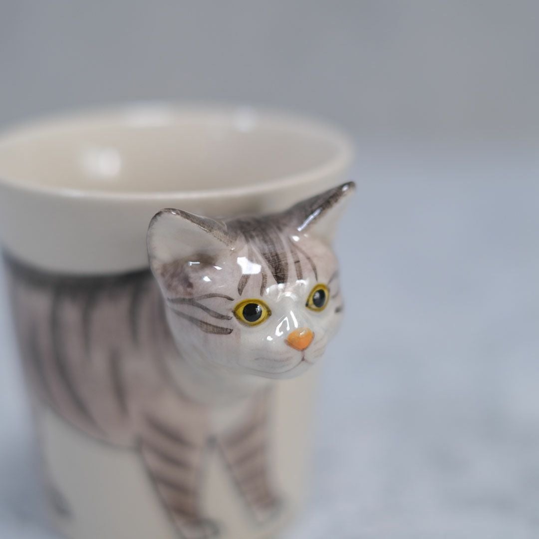 動物マグカップ ねこ(キジトラ)1