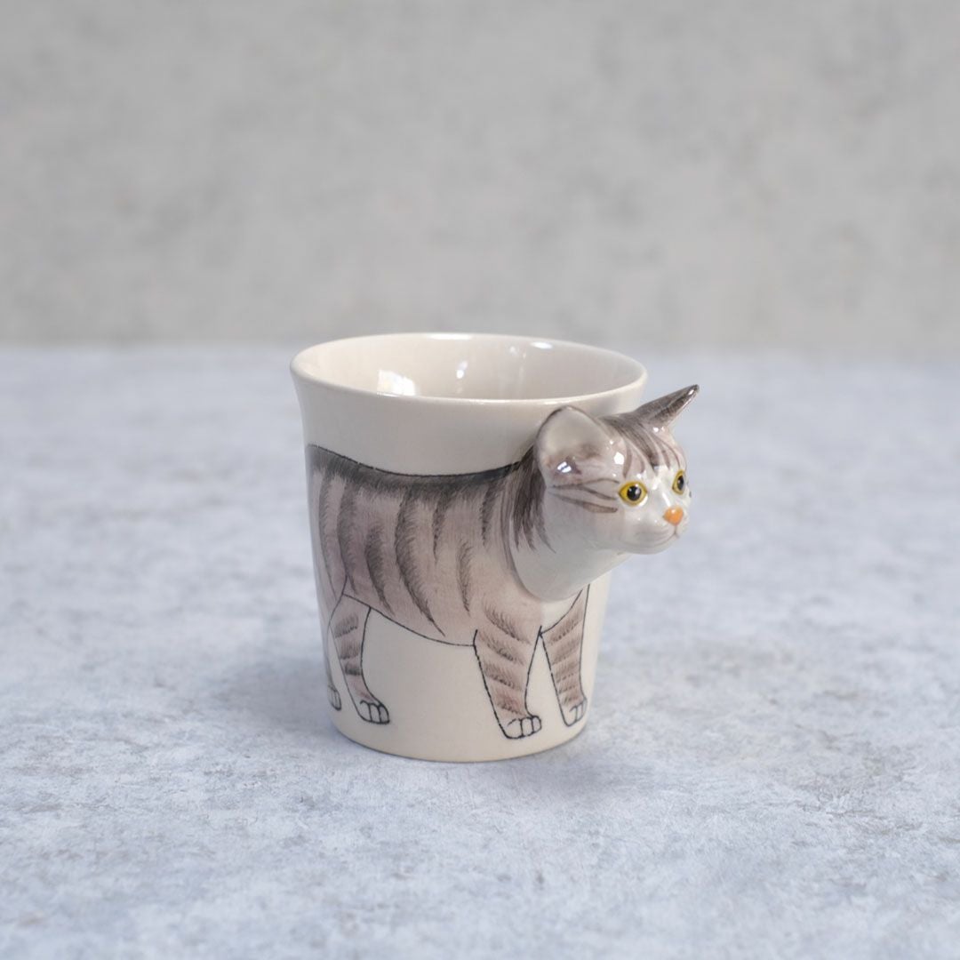 動物マグカップ ねこ(キジトラ)6