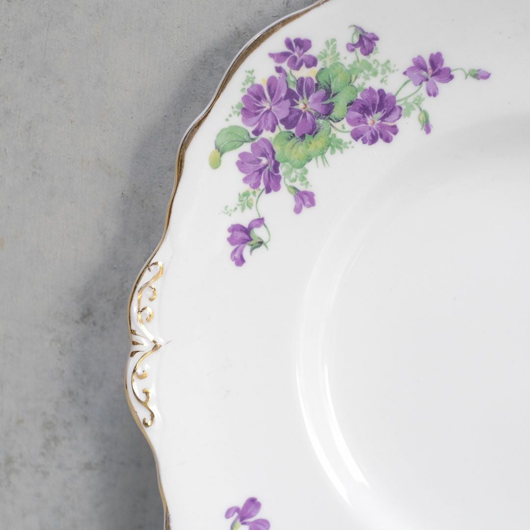 アンティーク B&Bプレート colclough(コルクラフ) バイオレット 菫 イギリス アンティーク食器4