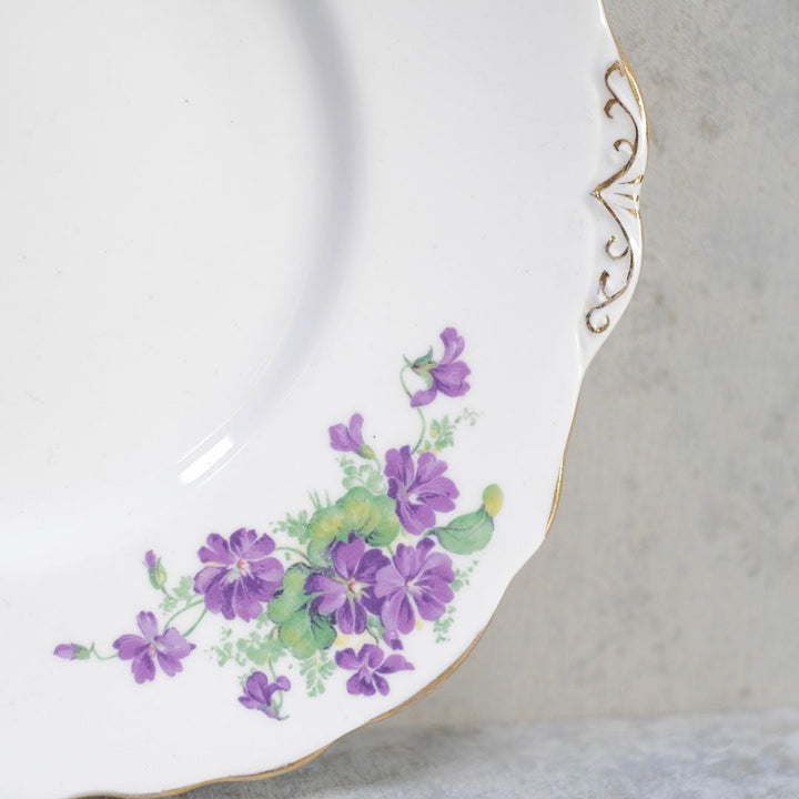アンティーク B&Bプレート colclough(コルクラフ) バイオレット 菫 イギリス アンティーク食器5
