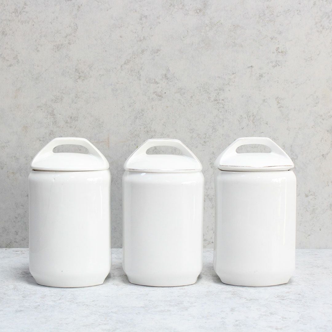 アンティーク キャニスターセット 鳥 チェコスロバキア 陶器7