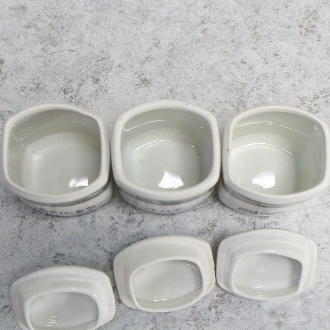 アンティーク キャニスターセット 鳥 チェコスロバキア 陶器8