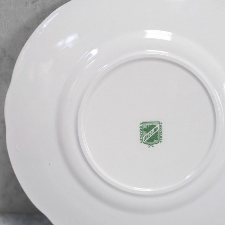 アンティークデザート皿 フランス LINCOLOR G.BRACHET アンティーク食器1010