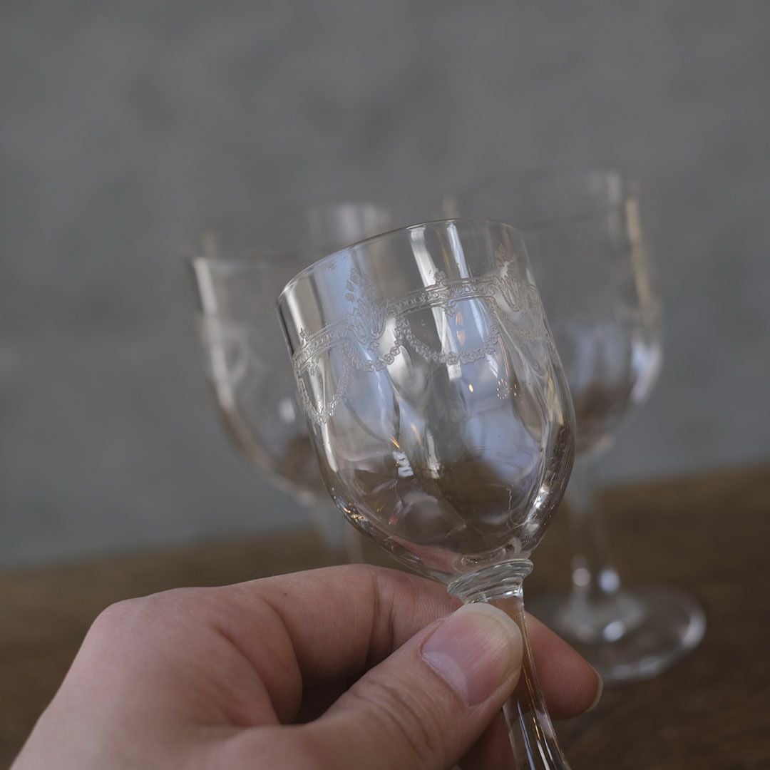 ヴィンテージグラス シェリーグラス 食前酒 フランス33