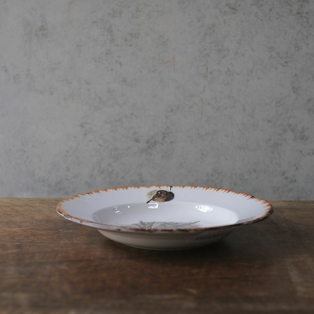 アンティーク スープ皿 フランス LINCOLOR G.BRACHET アンティーク食器 絵皿77