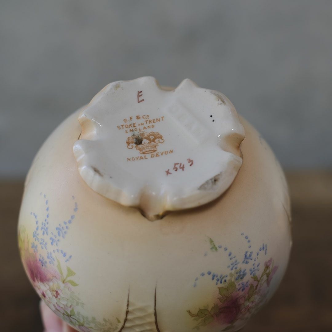 アンティークフラワーベース ROYAL DEVON ロイヤルデヴォン 花瓶 陶器 イギリス88