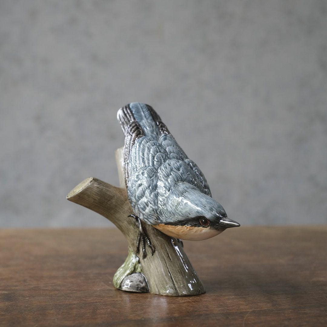 ヴィンテージフィギュリン 鳥 ベスウィック 陶器の置物1312