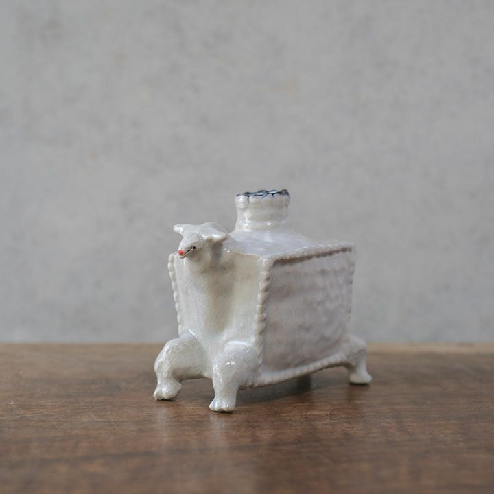 廣田哲哉 動物 一輪挿し 作家物33